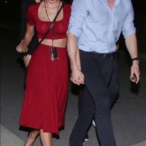 Reformation Don 2-piece set. Bordeaux- M